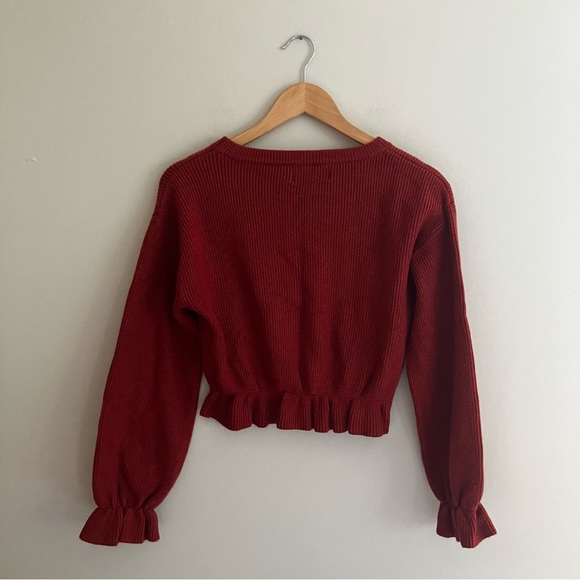 MINKPINK Crop Bell Sleeve Sweater - Picture 5 of 5